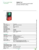 Datasheet for Schneider Electric ZB4BL7341, EAN: 3389119043861