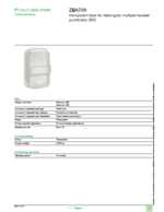 Datasheet for Schneider Electric ZBA709, EAN: 3389119044318