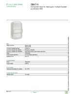 Datasheet for Schneider Electric ZBA710, EAN: 3389119044325