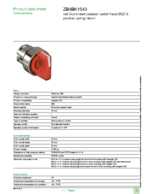 Datasheet for Schneider Electric ZB4BK1543, EAN: 3389110890952