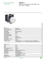 Datasheet for Schneider Electric XB4BA11, EAN: 3389118377929