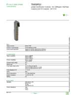 Datasheet for Schneider Electric TM5SPS3, EAN: 3595864093024 Datasheet for Schneider Electric TM5SPS3, EAN: 3595864093024