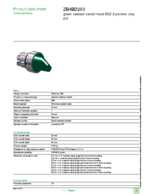 Datasheet for Schneider Electric ZB4BD203, EAN: 3389110801514
