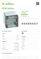 Datasheet for Spelsberg 20150301, EAN: 4013902813698