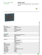 Datasheet for Schneider Electric HMISCU8A5, EAN: 3595864175577