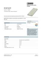 Datasheet for Phoenix Contact 1660397, EAN: 4017918022037