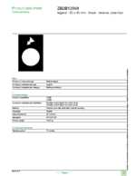 Datasheet for Schneider Electric ZB2BY2968, EAN: 3389110615159