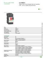 Datasheet for Schneider Electric GV2ME03, EAN: 3389110342994