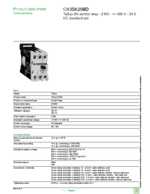 Datasheet for Schneider Electric CA3SK20BD, EAN: 3389110564280 Datasheet for Schneider Electric CA3SK20BD, EAN: 3389110564280