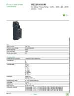 Datasheet for Schneider Electric RE22R1MAMR, EAN: 3606480792427