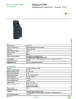 Datasheet for Schneider Electric RM22UA31MR, EAN: 3606480792236