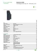 Datasheet for Schneider Electric RM22UA23MR, EAN: 3606480792229
