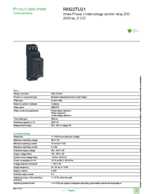 Datasheet for Schneider Electric RM22TU21, EAN: 3606480792168