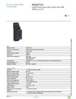 Datasheet for Schneider Electric RM22TA33, EAN: 3606480792151