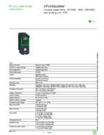 Datasheet for Schneider Electric ATV930U40N4, EAN: 3606480883293