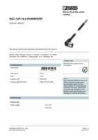 Datasheet for Phoenix Contact 1693733, EAN: 4017918189075 Datasheet for Phoenix Contact 1693733, EAN: 4017918189075