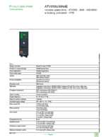 Datasheet for Schneider Electric ATV950U30N4E, EAN: 3606480883934