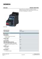 Datasheet for Siemens 3RT20241DB443MA0, EAN: 4011209901315