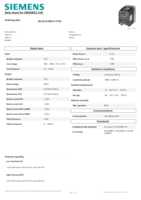 Datasheet for Siemens 6SL32105BE137CV0, EAN: 6940408102606 Datasheet for Siemens 6SL32105BE137CV0, EAN: 6940408102606