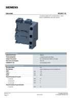 Datasheet for Siemens 3RV29171E, EAN: 4011209719118