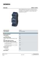 Datasheet for Siemens 3RV27111DD10, EAN: 4011209767591