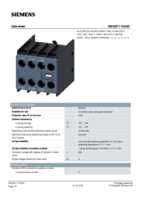 Datasheet for Siemens 3RH29111HA30, EAN: 4011209829336