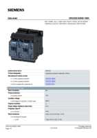 Datasheet for Siemens 3RA23258XB301BB4, EAN: 4011209836198