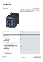 Datasheet for Siemens 3RT20161KB41, EAN: 4011209846951