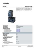 Datasheet for Siemens 3RA22100EA152BB4, EAN: 4011209794627 Datasheet for Siemens 3RA22100EA152BB4, EAN: 4011209794627