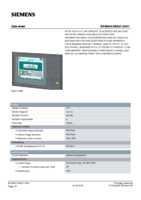 Datasheet for Siemens 6AV66440BA012AX1, EAN: 4025515076322