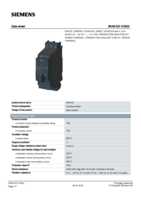 Datasheet for Siemens 3RA61201CB32, EAN: 4011209713949 Datasheet for Siemens 3RA61201CB32, EAN: 4011209713949