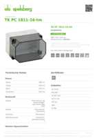Datasheet for Spelsberg 13800601, EAN: 4013902862023
