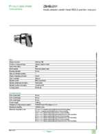 Datasheet for Schneider Electric ZB4BJ291, EAN: 3389110173338