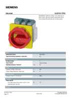 Datasheet for Siemens 3LD27041TP53, EAN: 4011209639430