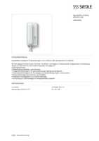 Datasheet for Siedle 200039976-00, EAN: 4015739399765