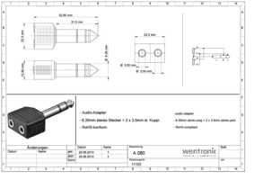Datasheet for Goobay 11103, EAN: 4040849111037