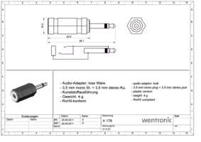 Datasheet for Goobay 11117, EAN: 4040849111174