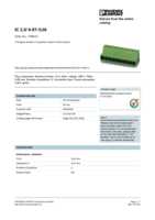 Datasheet for Phoenix Contact 1786213, EAN: 4017918042363