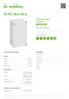 Datasheet for Spelsberg 11091401, EAN: 4013902947218