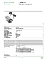 Datasheet for Schneider Electric ZB4BG214, EAN: 3389110121377