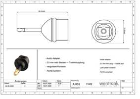 Datasheet for Goobay 11922, EAN: 4040849119224