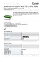 Datasheet for Phoenix Contact 1808829, EAN: 4017918047177