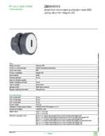 Datasheet for Schneider Electric ZB5AW313, EAN: 3389110909920