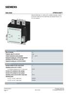 Datasheet for Siemens 3TF69448CF7, EAN: 4011209189652 Datasheet for Siemens 3TF69448CF7, EAN: 4011209189652
