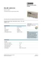 Datasheet for Phoenix Contact 2961121, EAN: 4017918130879