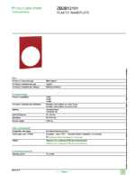Datasheet for Schneider Electric ZB2BY2101, EAN: 3389110614411
