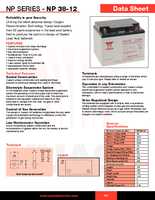 Datasheet for Yuasa 48570, EAN: 4040849485701