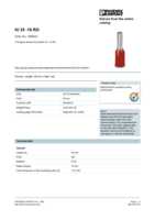 Datasheet for Phoenix Contact 3200441, EAN: 4017918094096
