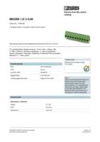 Datasheet for Phoenix Contact 1729128, EAN: 4017918025991