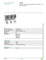 Datasheet for Schneider Electric 33601, EAN: 3303430336013 Datasheet for Schneider Electric 33601, EAN: 3303430336013